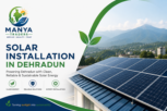 Manya Traders solar installation in Dehradun showcasing premium rooftop solar panels, renewable energy solutions, and sustainable power for Uttarakhand.