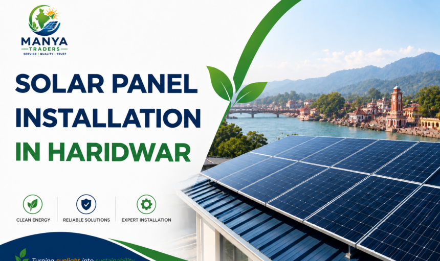 Solar Panel Installation in Haridwar, Solar Installation Haridwar, Manya Traders, Rooftop Solar System.