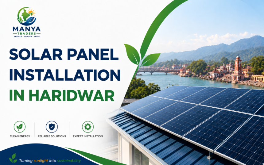 Solar Panel Installation in Haridwar, Solar Installation Haridwar, Manya Traders, Rooftop Solar System.